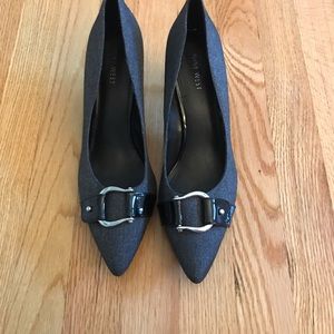 Dark Gray Nine West Heels